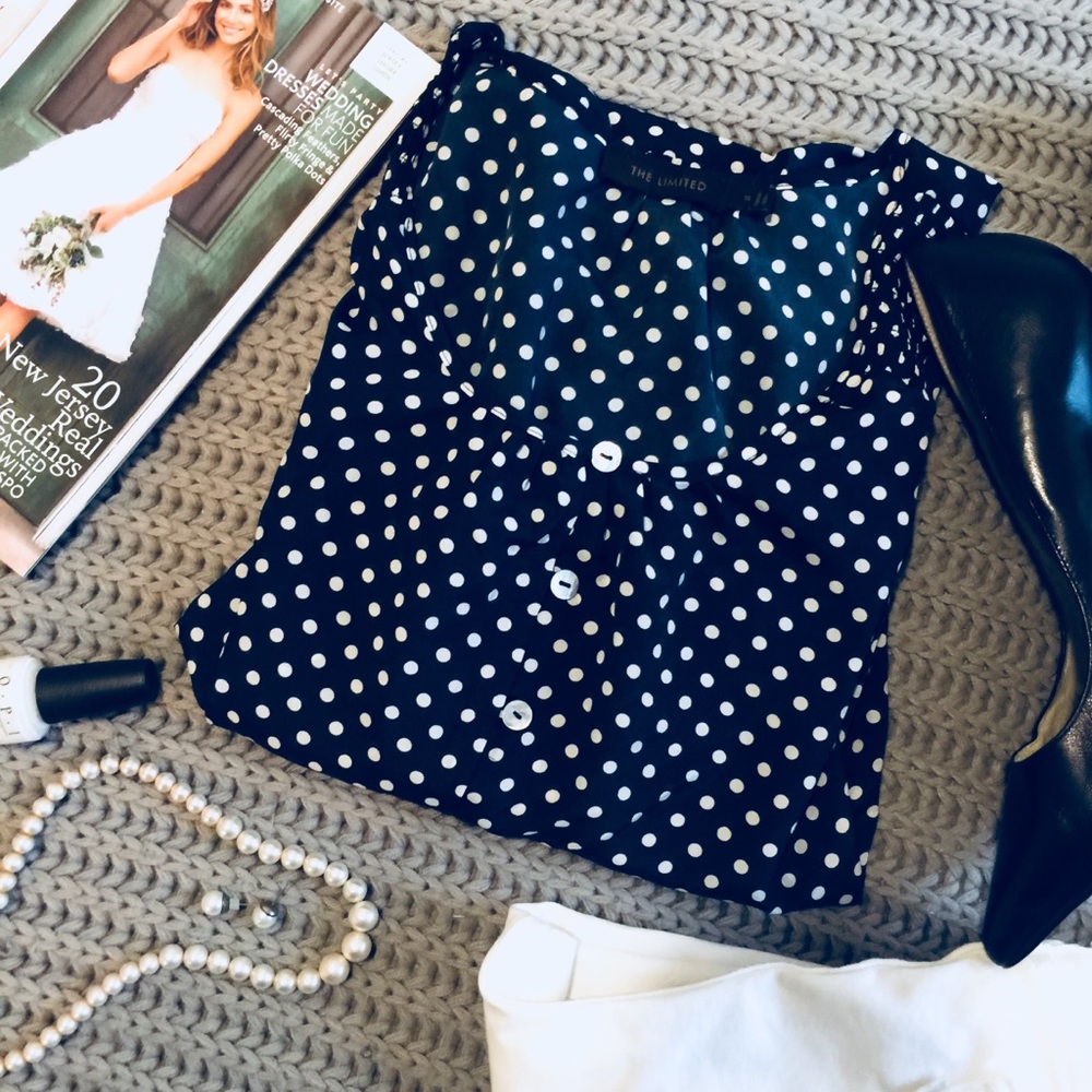 Polka Dot Shirt by The Limited
